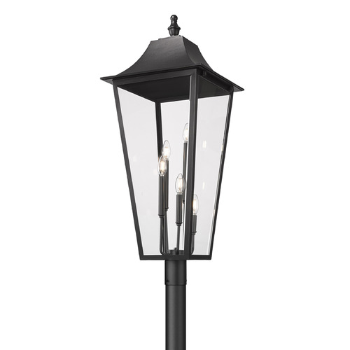 Z-Lite Gannon Black Post Light
