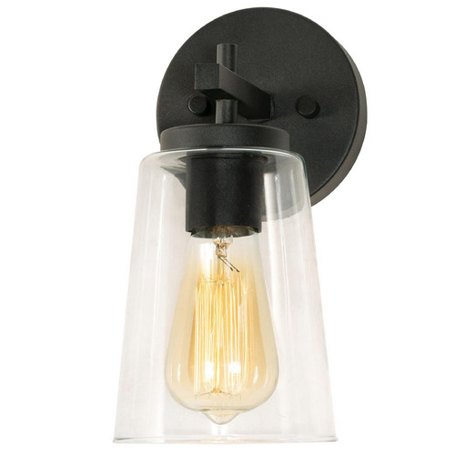 Afx Lighting Joanna Textured Black Sconce