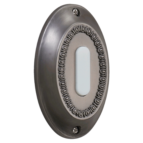 Antique Silver Doorbell Button by Quorum Lighting