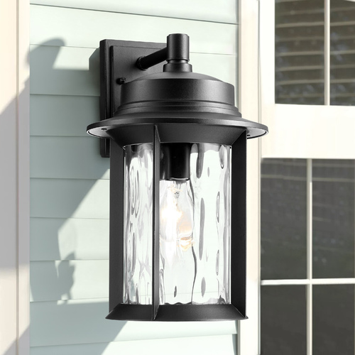 Charter Noir Outdoor Wall Light by Quorum Lighting