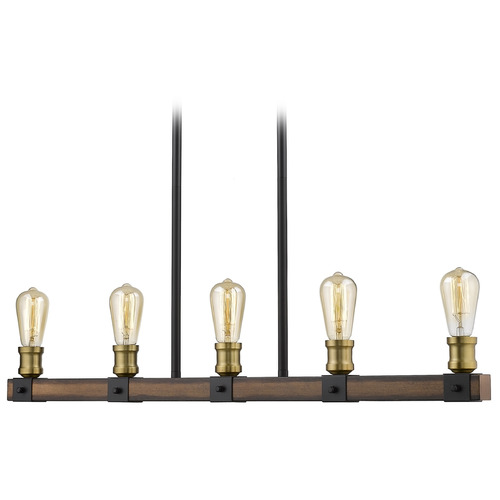 Kirkland Rustic Mahogany Linear Light by Z-Lite