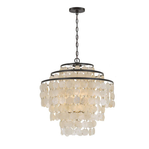 Crystorama Lighting Brielle 18-Inch Chandelier in Dark Bronze by Crystorama Lighting BRI-3008-DB