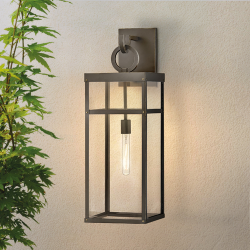 Hinkley Porter Large Oil Rubbed Bronze LED Outdoor Wall Light by Hinkley Lighting 2807OZ-LL