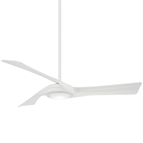 Minka Aire Curl 60-Inch LED Fan in White by Minka Aire F714L-WHF