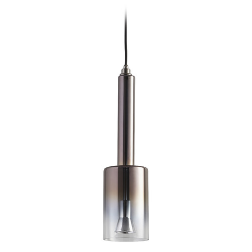 Spindle Coffee Ombre LED Pendant in Gunmetal by Oxygen Lighting