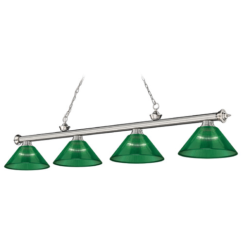 Z-Lite Cordon Brushed Nickel Billiard Light by Z-Lite 2306-4BN-ARG