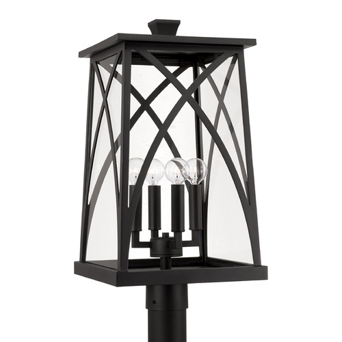 Capital Lighting Marshall 22-Inch Outdoor Post Lantern in Black by Capital Lighting 946543BK