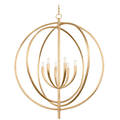 Troy Lighting Fillea Vintage Gold Leaf Pendant Light