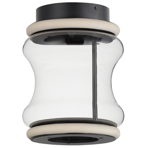 Syndicate 2-Light LED Flush Mount in Black by ET2 Lighting