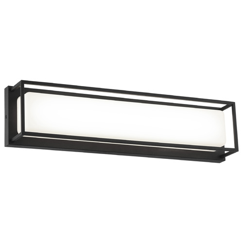 Matteo Lighting Thornstone Matte Black LED Vertical Bathroom Light