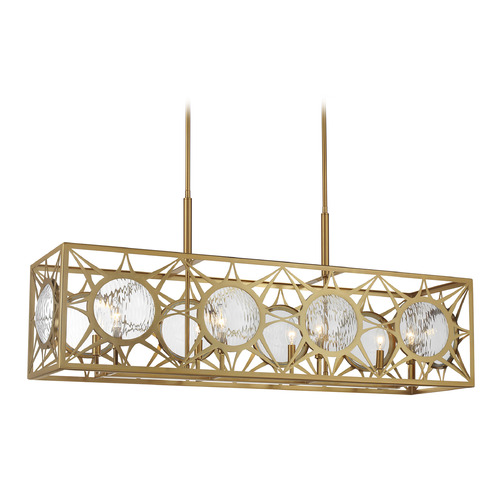 Savoy House Lighting Balfour Warm Brass Island Light