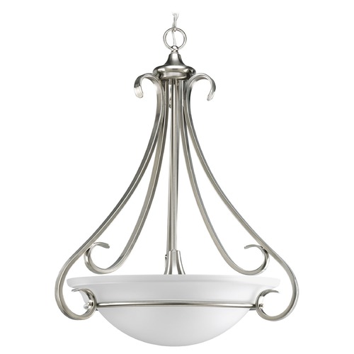 Progress Lighting Torino Pendant in Brushed Nickel by Progress Lighting P3847-09