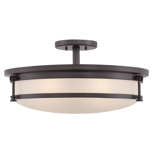 Sailor Western Bronze Semi-Flush by Quoizel Lighting