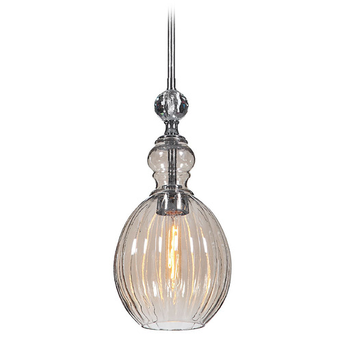 Uttermost Lighting The Uttermost Company Gigi Chrome Mini-Pendant Light with Oval Shade 22186