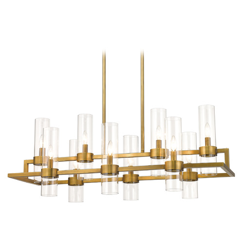 Z-Lite Datus Rubbed Brass Linear Light by Z-Lite 4008-10RB