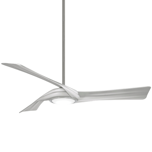 Minka Aire Curl 60-Inch LED Fan in Brushed Nickel by Minka Aire F714L-BN/SL