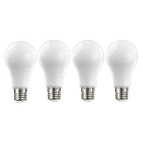 13.5W A19 3000K Soft White LED Bulbs 4-Pack by Satco Lighting
