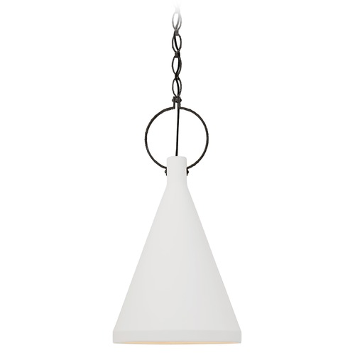 Visual Comfort Signature Collection Suzanne Kasler Limoges Tall Pendant in Natural Rust by Visual Comfort Signature SK5361NRPW