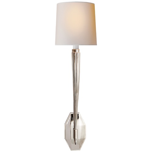 Visual Comfort Signature Collection E.F. Chapman Ruhlmann Sconce in Polished Nickel by Visual Comfort Signature CHD2460PNNP