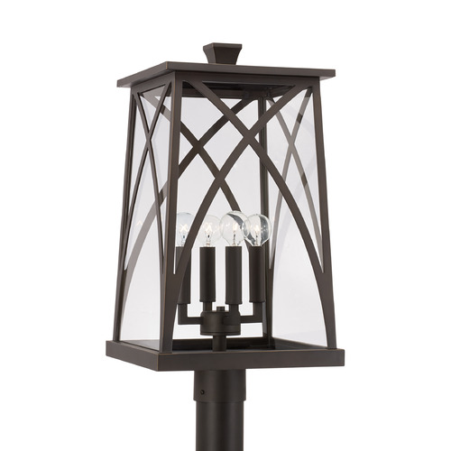 Capital Lighting Marshall 22-Inch Outdoor Post Lantern in Bronze by Capital Lighting 946543OZ