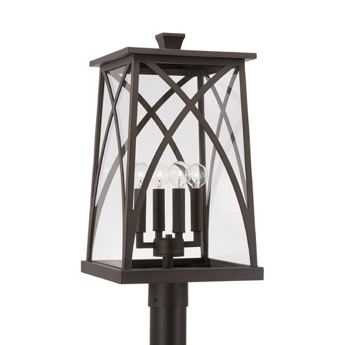 Marshall 22-Inch Outdoor Post Lantern in Bronze by Capital Lighting