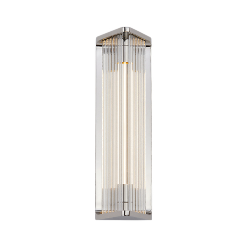 Alora Lighting Elisa Carlucci Sabre Polished Nickel LED Vertical Bathroom Light