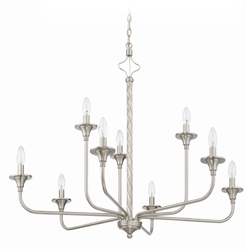 Jolenne Brushed Polished Nickel Chandelier by Craftmade Lighting