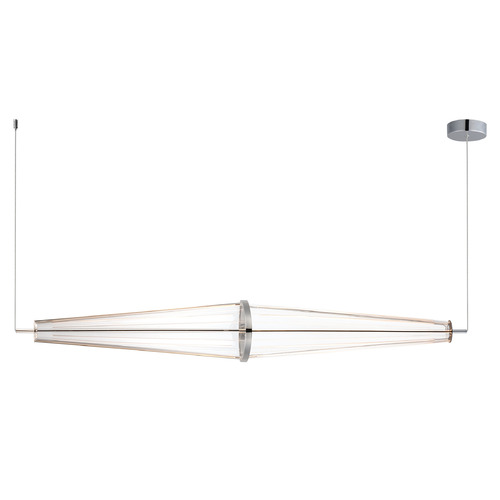 Quasar Polished Chrome LED Linear Light by ET2 Lighting
