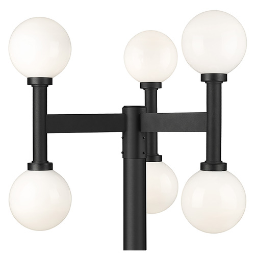 Z-Lite Laurent Black Post Light