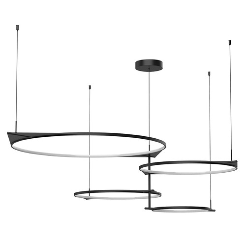 Kuzco Lighting Kuzco Lighting Serif Black LED Multi-Light Pendant MP84483-BK-UNV-010