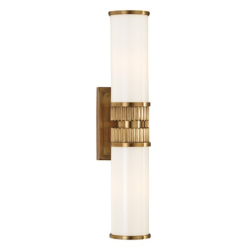 Harper Aged Brass Bathroom Light by Hudson Valley Lighting