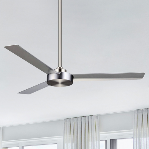 Minka Aire Roto 52-Inch Ceiling Fan in Brushed Aluminum with Silver Blades F524-ABD