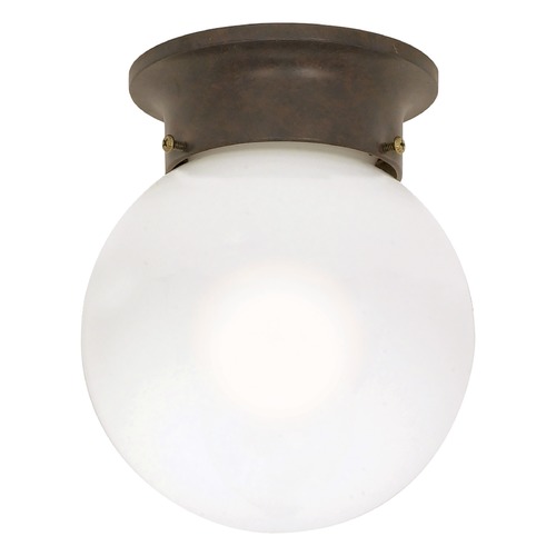 Nuvo Lighting 6-Inch Globe Flush Mount in Old Bronze by Nuvo Lighting 60/247