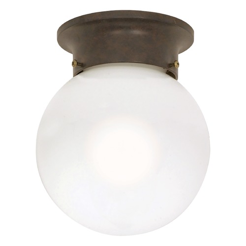 6-Inch Globe Flush Mount in Old Bronze by Nuvo Lighting