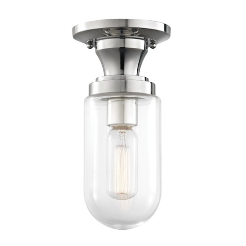 Mitzi by Hudson Valley Clara Semi-Flush Mount in Polished Nickel by Mitzi by Hudson Valley H124601-PN