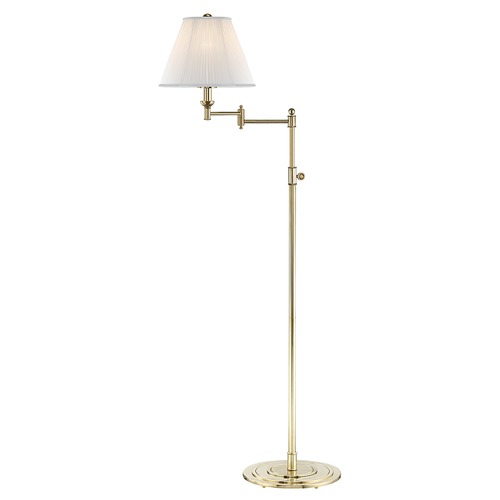 Signature No. 1 Aged Brass Swing Arm Lamp by Hudson Valley Lighting