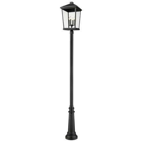 Beacon Black Post Light by Z-Lite