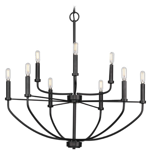 Progress Lighting Progress Lighting Leyden Matte Black Chandelier P400228-031