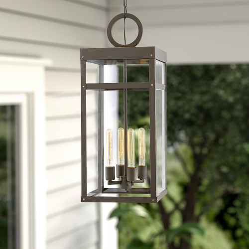 Hinkley Porter Oil Rubbed Bronze LED Outdoor Hanging Light by Hinkley Lighting 2808OZ-LL