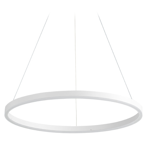 Circulo 24-Inch LED Ring Pendant in White by Oxygen Lighting