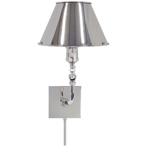 Visual Comfort Signature Collection Studio VC Swivel Head Wall Lamp in Polished Nickel by Visual Comfort Signature S2650PNPN