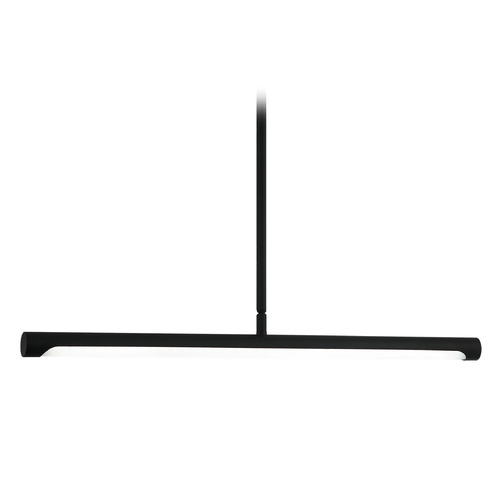 Matteo Lighting Matteo Lighting Novelle Matte Black LED Island Light with Cylindrical Shade C31424MB