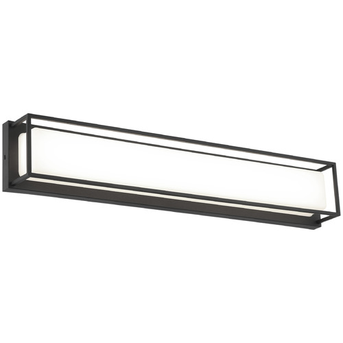 Matteo Lighting Thornstone Matte Black LED Vertical Bathroom Light