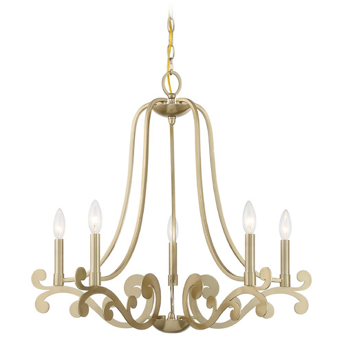 Savoy House Lighting Lombard Noble Brass Chandelier