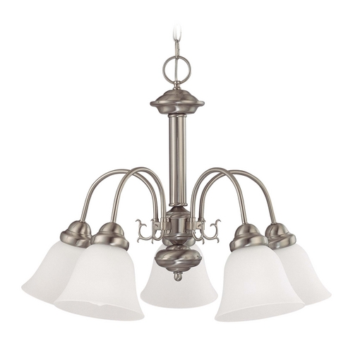 Chandelier in Brushed Nickel by Nuvo Lighting