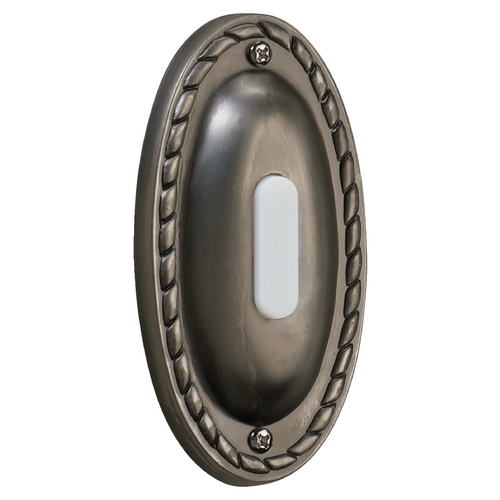 Antique Silver Doorbell Button by Quorum Lighting