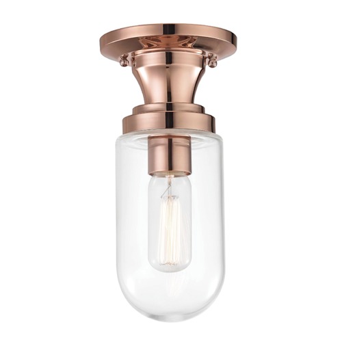 Mitzi by Hudson Valley Clara Semi-Flush Mount in Copper by Mitzi by Hudson Valley H124601-POC