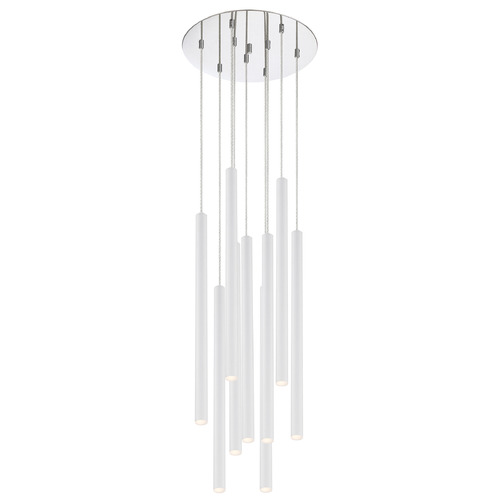 Z-Lite Forest Chrome LED Multi-Light Pendant by Z-Lite 917MP24-WH-LED-9RCH