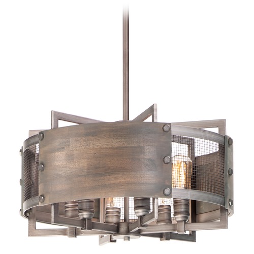 Maxim Lighting Maxim Lighting Outland Barn Wood / Weathered Zinc Pendant Light 25265BWWZ