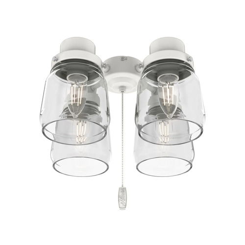 Original 4-Light Fan Light Kit in White by Hunter Fan Company